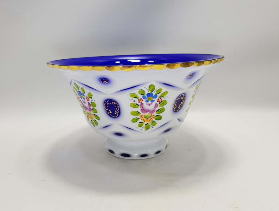 ÇEKOSLAVAK BOHEM KRİSTAL SALATA KASESİ 