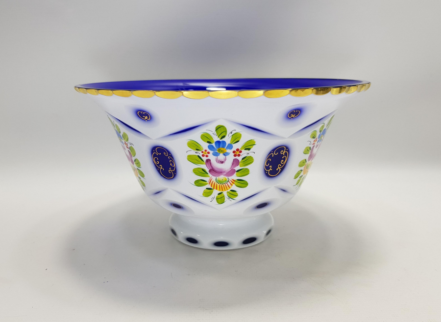 ÇEKOSLAVAK BOHEM KRİSTAL SALATA KASESİ 