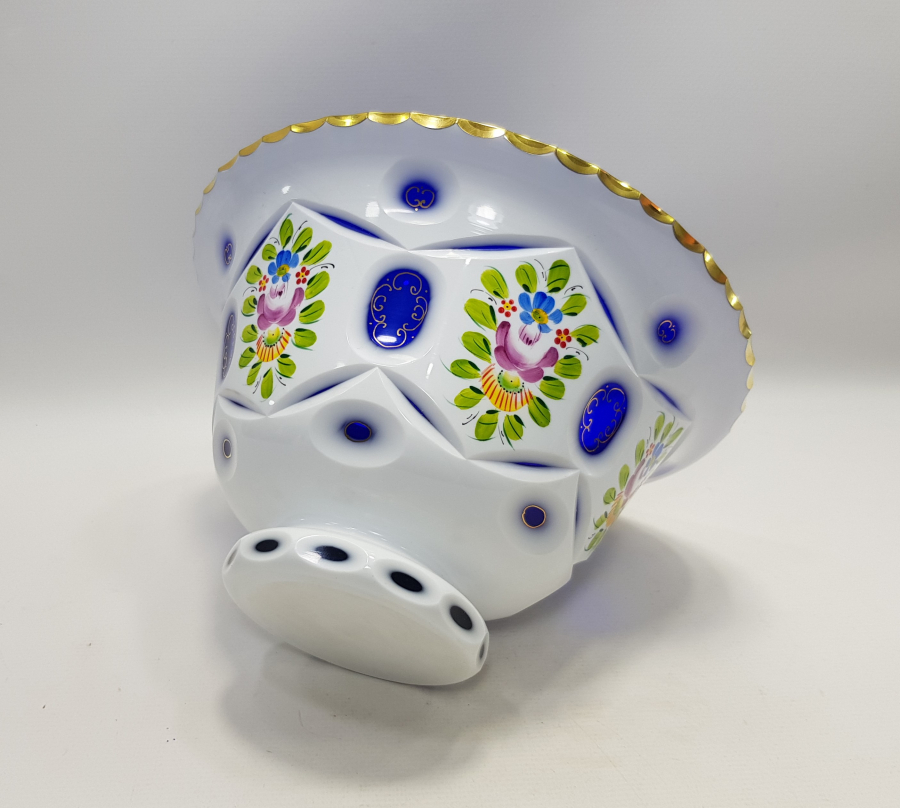 ÇEKOSLAVAK BOHEM KRİSTAL SALATA KASESİ 