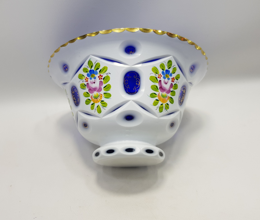 ÇEKOSLAVAK BOHEM KRİSTAL SALATA KASESİ 