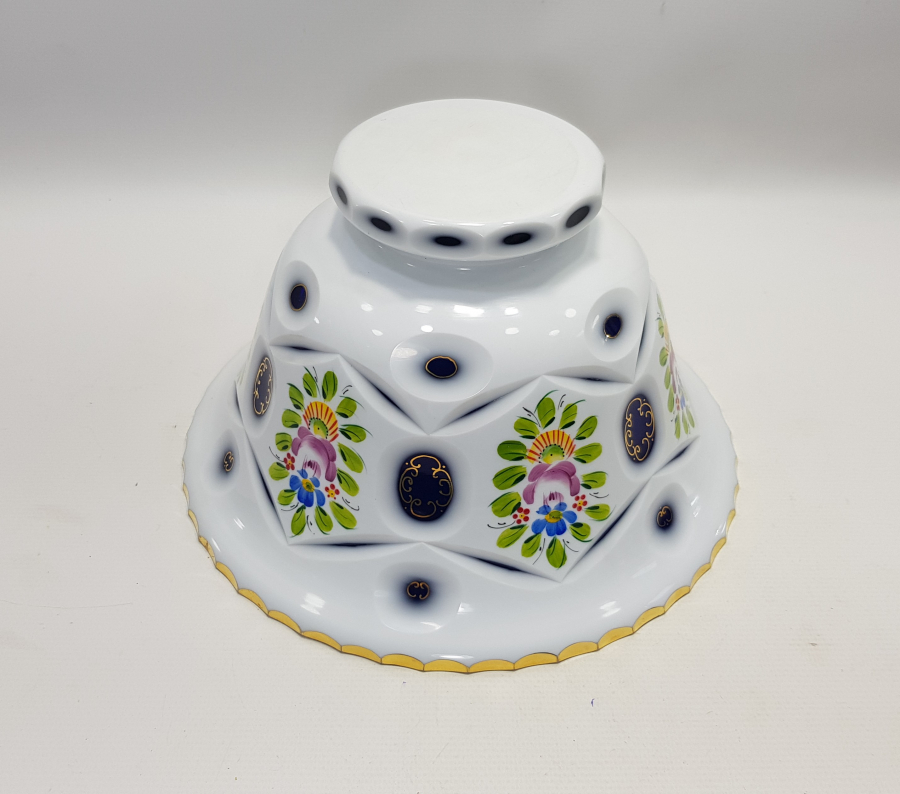 ÇEKOSLAVAK BOHEM KRİSTAL SALATA KASESİ 