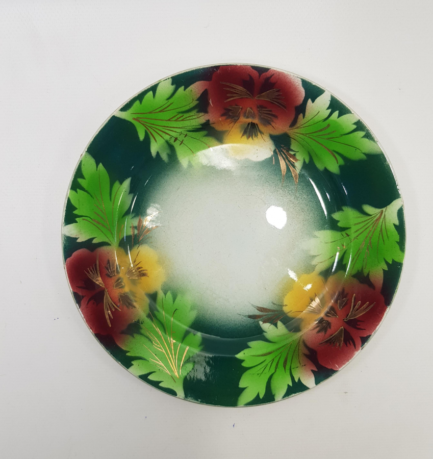 CHOISY LE ROI ÇİÇEKLİ PORSELEN TABAK 