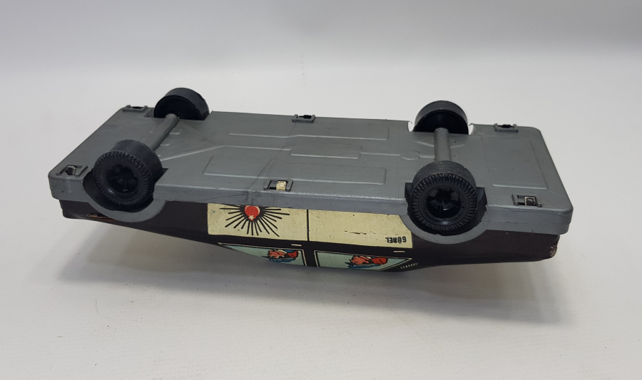 GÜREL MARKA TENEKE ANTİKA OYUNCAK POLİS ARABASI 