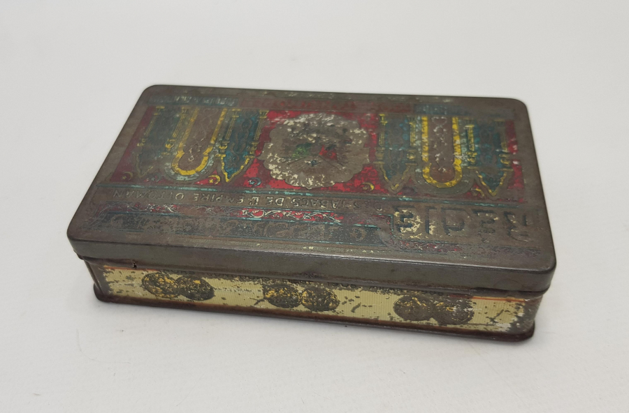 OSMANLI ARMALI TENEKE SİGARA KUTUSU 