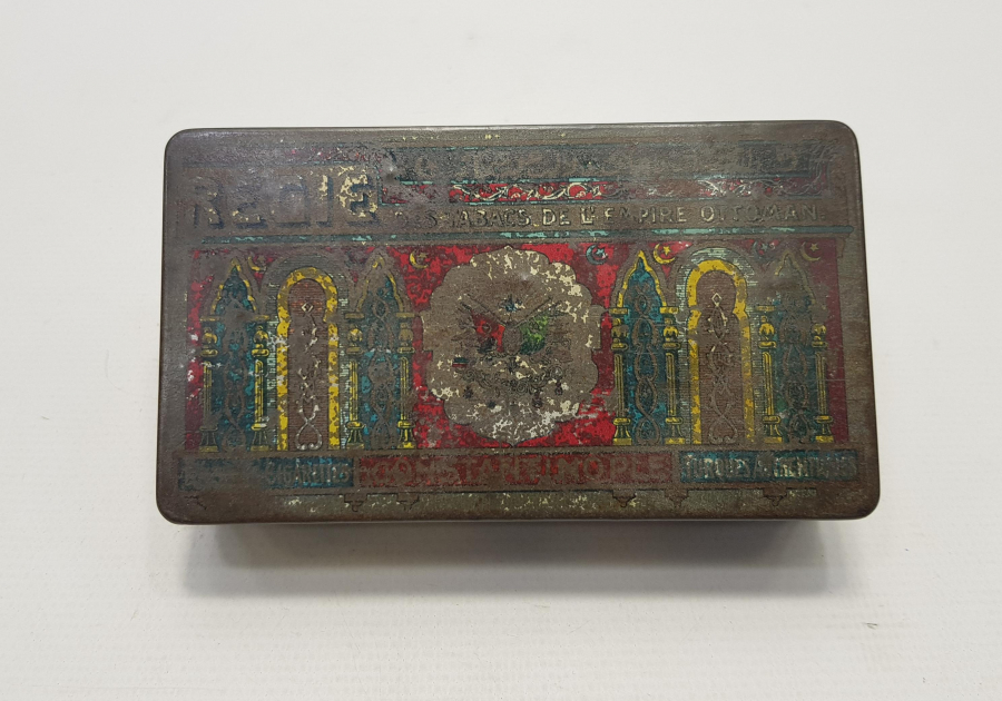 OSMANLI ARMALI TENEKE SİGARA KUTUSU 