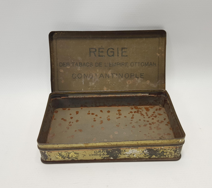 OSMANLI ARMALI TENEKE SİGARA KUTUSU 