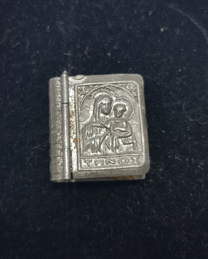 OSMANLI DÖNEMİ RUMCA YAZILI HZ. İSA VE HZ. MERYEM GÖRSELLİ MİNİ KUTU 