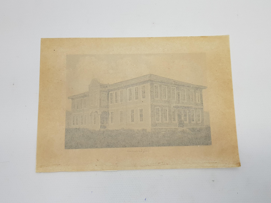 OSMANLICA YAZILI GRAVÜR: İNEGÖL HASTANESİ