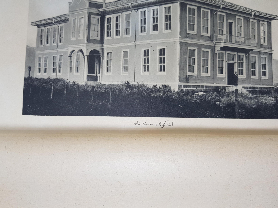 OSMANLICA YAZILI GRAVÜR: İNEGÖL HASTANESİ