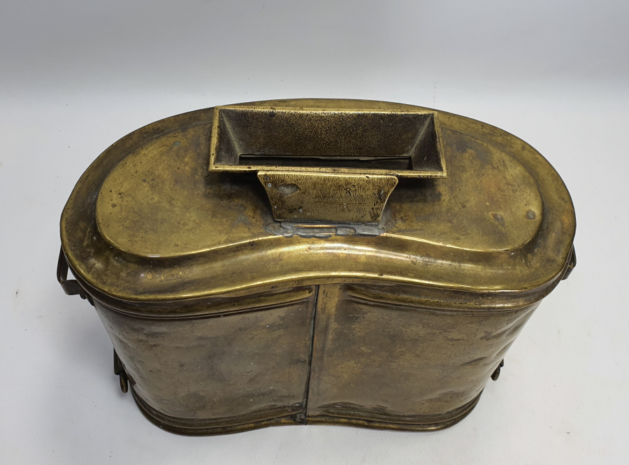 1. DÜNYA SAVAŞI DÖNEMİ ÇOK NADİR ALTI YAZILI OSMANLI HİLALİ AHMER YARDIM SANDIĞI 