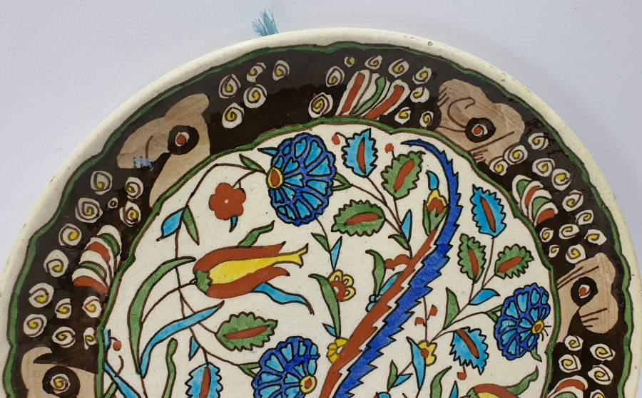 ARKASI USTA DAMGALI KÜTAHYA DUVAR TABAĞI