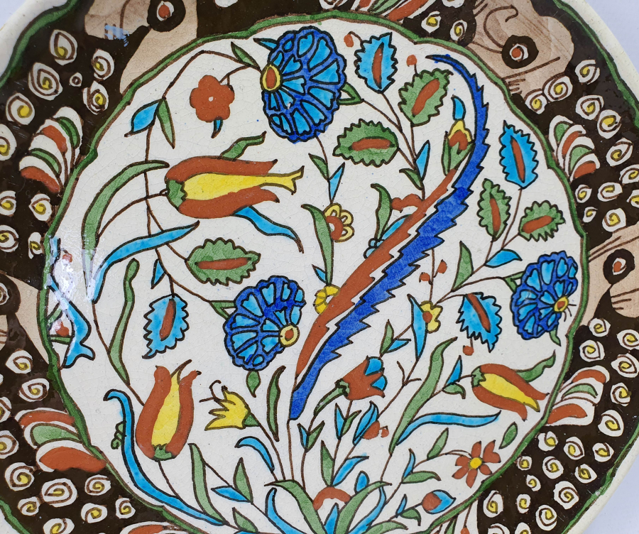 ARKASI USTA DAMGALI KÜTAHYA DUVAR TABAĞI