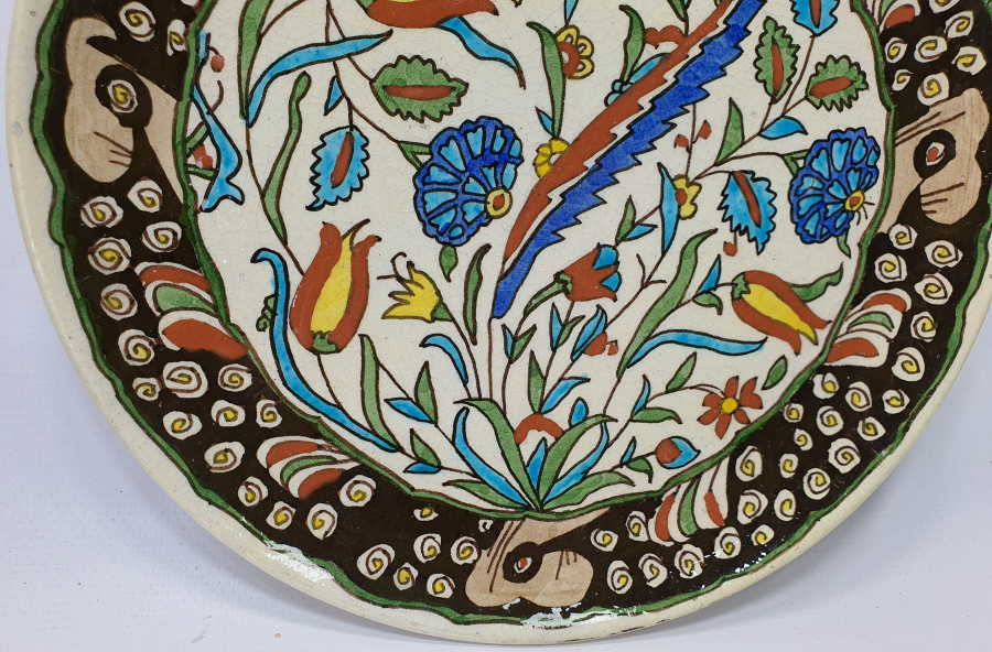 ARKASI USTA DAMGALI KÜTAHYA DUVAR TABAĞI