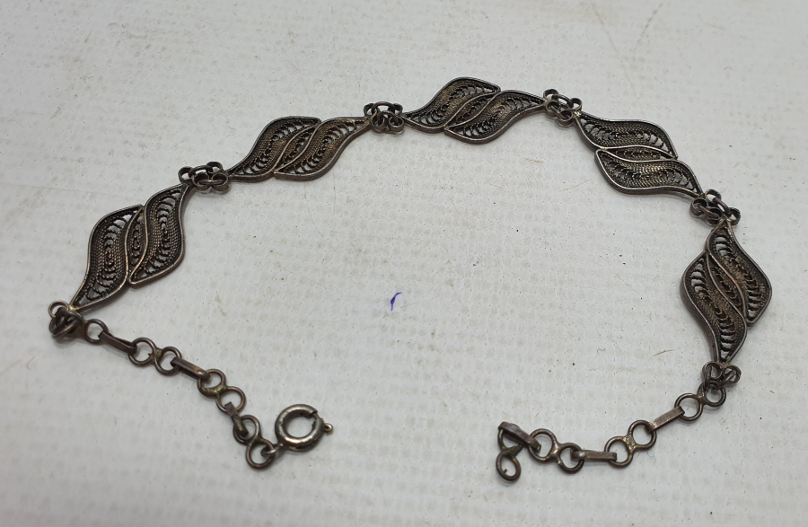 MİDYAT İŞİ TELKARİ İŞÇİLİKLİ GÜMÜŞ BİLEKLİK