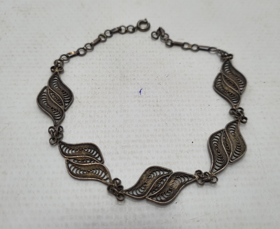 MİDYAT İŞİ TELKARİ İŞÇİLİKLİ GÜMÜŞ BİLEKLİK