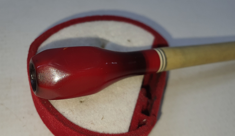 OSMANLI DÖNEMİ SIKMA KEHRİBAR UÇLU SİGARA AĞIZLIĞI