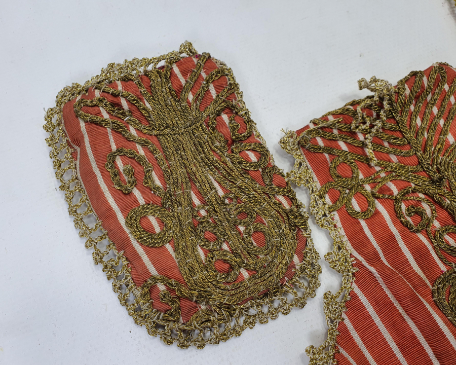 OSMANLI DÖNEMİ SIRMA İŞÇİLİKLİ 3 ADET KESE