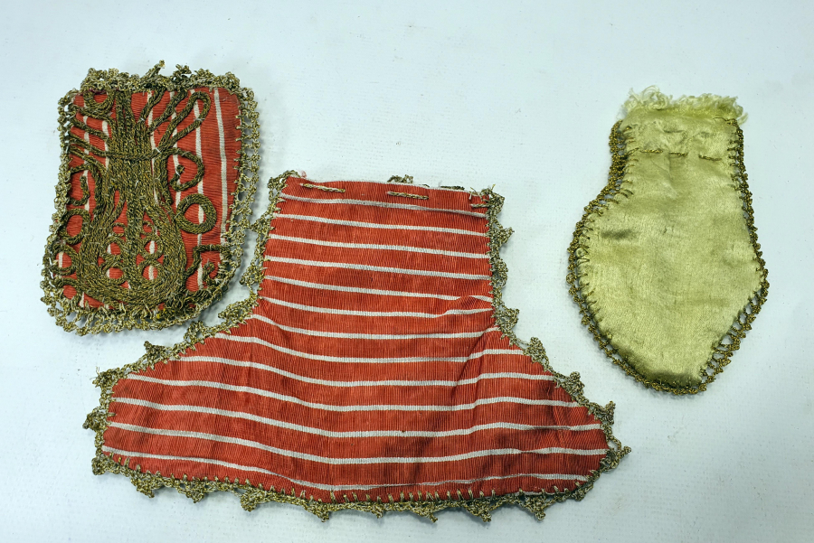 OSMANLI DÖNEMİ SIRMA İŞÇİLİKLİ 3 ADET KESE