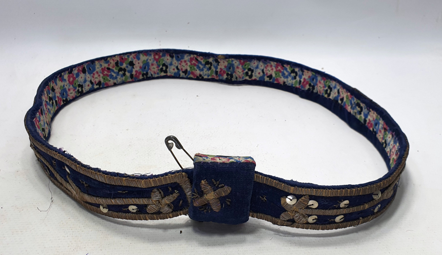 OSMANLI DÖNEMİ SIRMA İŞÇİLİKLİ BİNDALLI KEMERİ