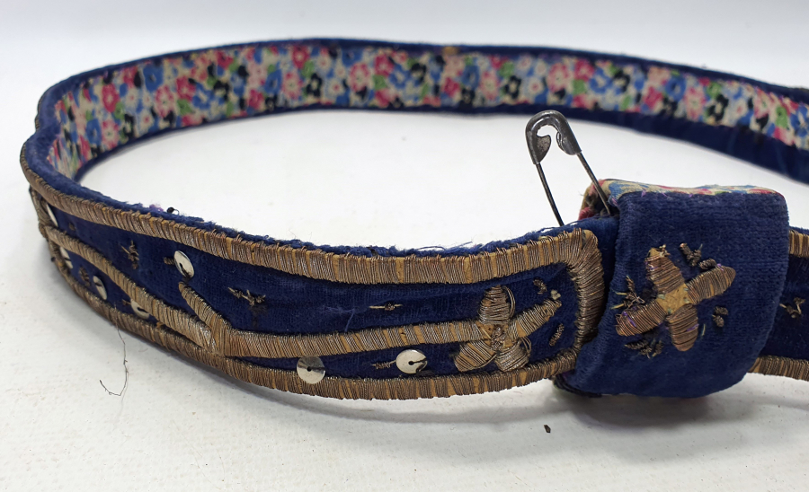 OSMANLI DÖNEMİ SIRMA İŞÇİLİKLİ BİNDALLI KEMERİ