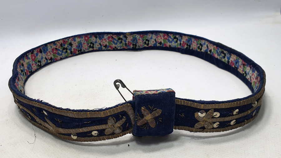 OSMANLI DÖNEMİ SIRMA İŞÇİLİKLİ BİNDALLI KEMERİ