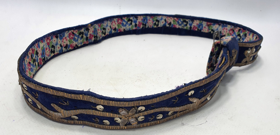 OSMANLI DÖNEMİ SIRMA İŞÇİLİKLİ BİNDALLI KEMERİ