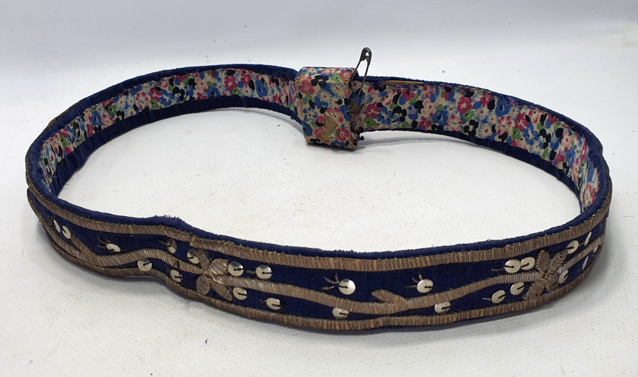 OSMANLI DÖNEMİ SIRMA İŞÇİLİKLİ BİNDALLI KEMERİ