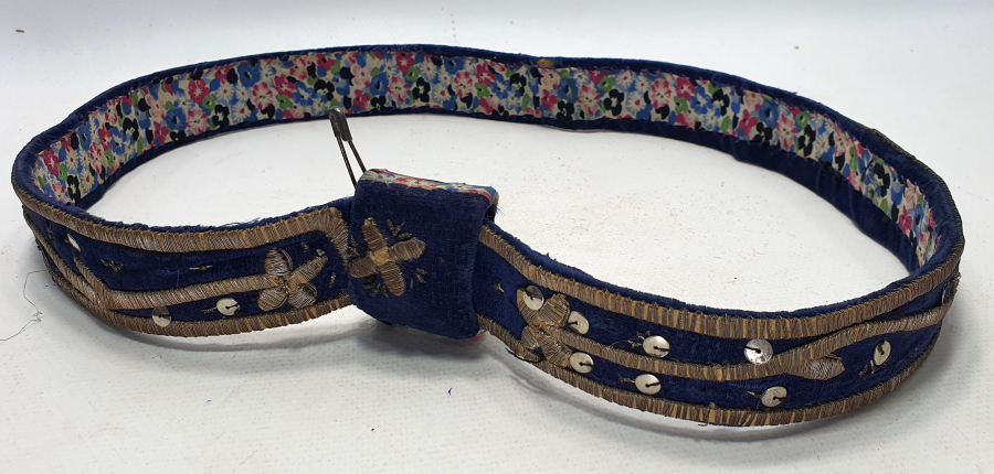 OSMANLI DÖNEMİ SIRMA İŞÇİLİKLİ BİNDALLI KEMERİ