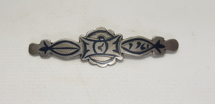 1966 TARİHLİ ALPAKA SAÇ TOKASI 