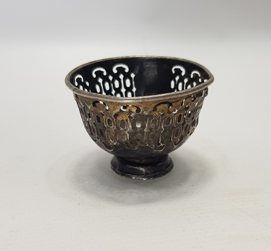 OSMANLI DÖNEMİ TUĞRALI VE SAH DAMGALI GÜMÜŞ FİNCAN ZARFI 