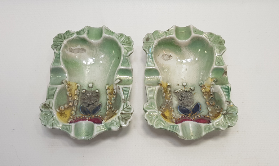 OSMANLICA DAMGALI BİR ÇİFT KUZNETSOV KÜL TABLASI 