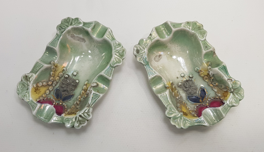 OSMANLICA DAMGALI BİR ÇİFT KUZNETSOV KÜL TABLASI 