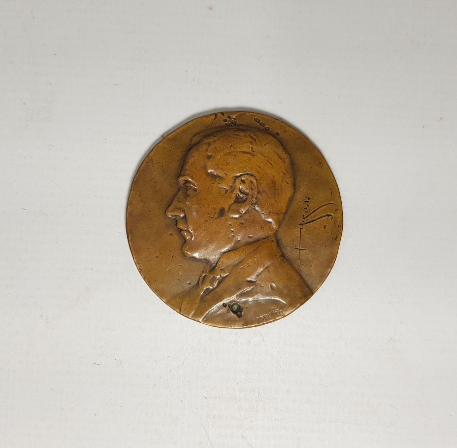 OSMANLICA GAZİ MUSTAFA KEMAL İMZALI BÜYÜK BOY ATATÜRK MADALYON