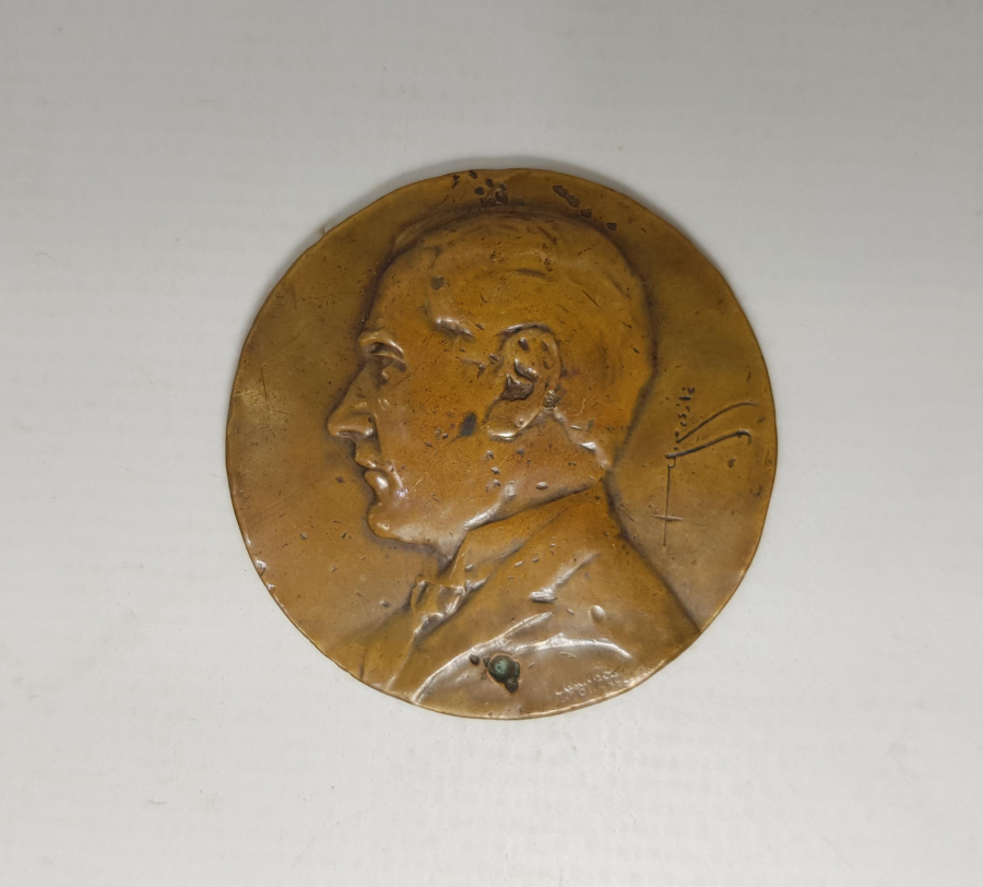 OSMANLICA GAZİ MUSTAFA KEMAL İMZALI BÜYÜK BOY ATATÜRK MADALYON