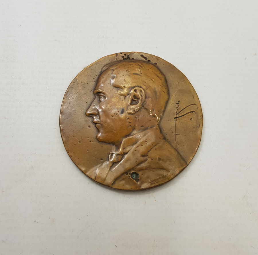 OSMANLICA GAZİ MUSTAFA KEMAL İMZALI BÜYÜK BOY ATATÜRK MADALYON