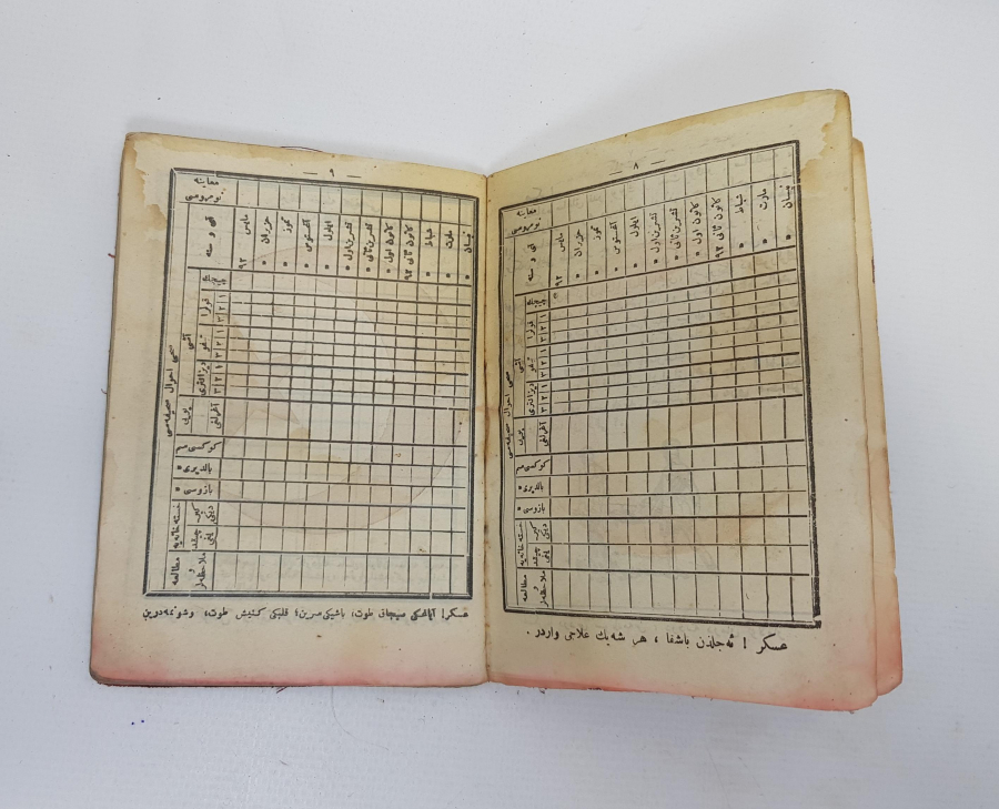 ATATÜRK RESİMLİ OSMANLICA NEFERİN DEFTERİ 