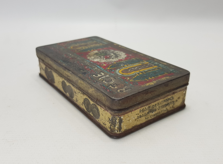 REGIE OTTOMAN CONSTANTINOPLE OSMANLI DEVLET ARMALI SİGARA KUTUSU 