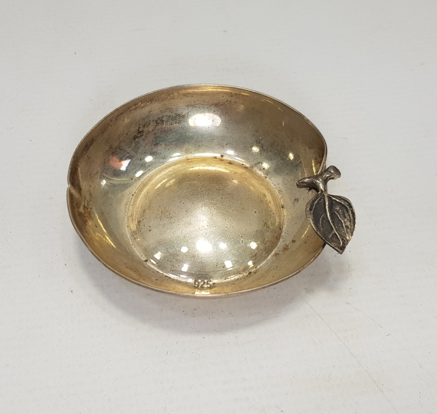 YAPRAK APLİKELİ GÜMÜŞ İKRAMLIK