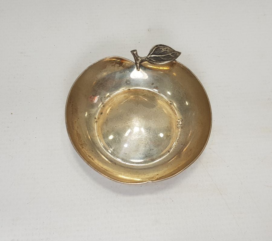 YAPRAK APLİKELİ GÜMÜŞ İKRAMLIK