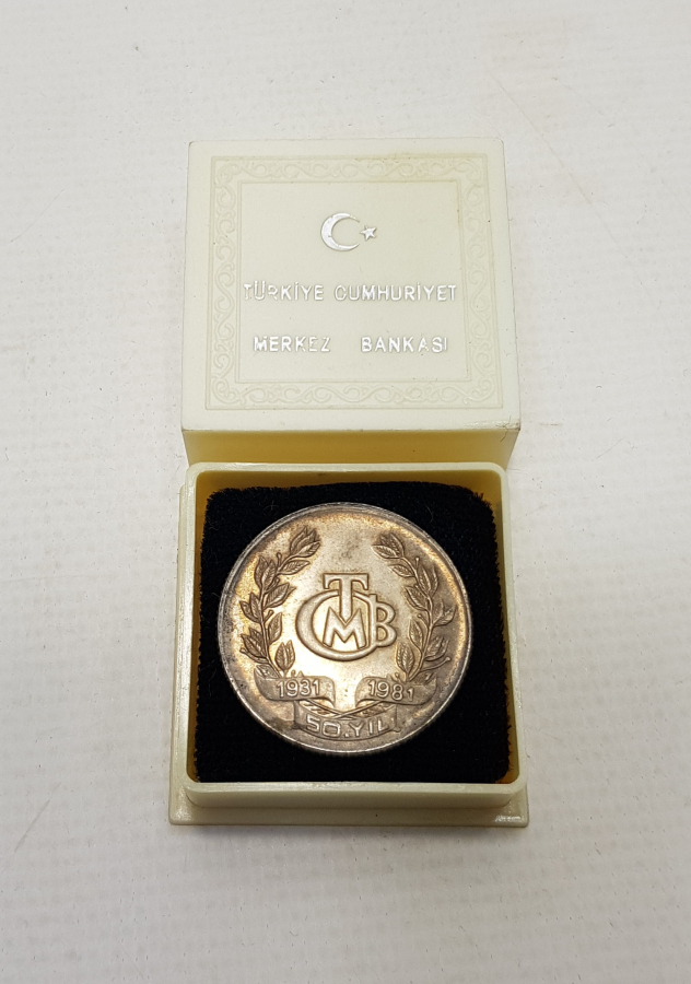 1931 -1981 TÜRKİYE CUMHURİYET MERKEZ BANKASI 50. YIL MADALYONU