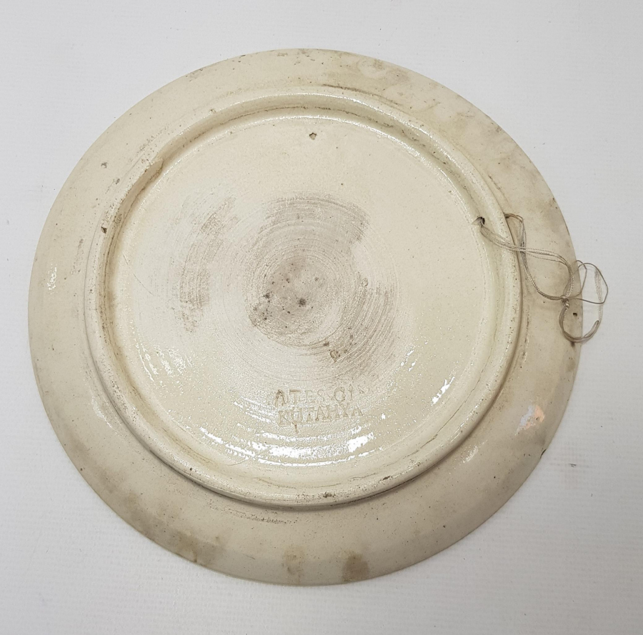 MUHAMMED SAV. YAZILI KÜTAHYA SERAMİK TABAK 