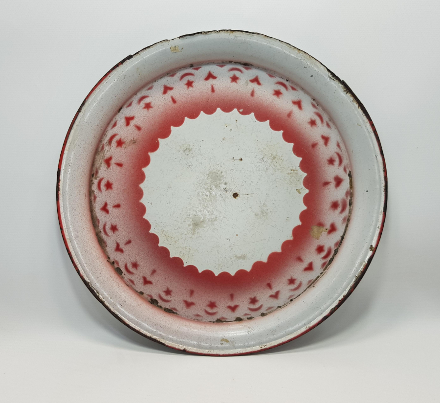 OSMANLI DÖNEMİ AY YILDIZLI EMAYE SİNİ