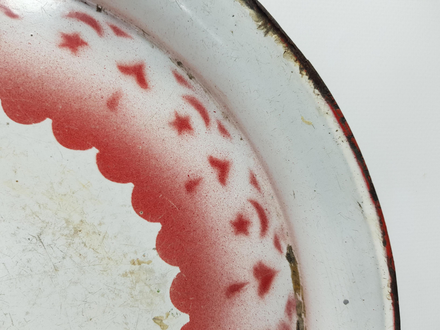 OSMANLI DÖNEMİ AY YILDIZLI EMAYE SİNİ