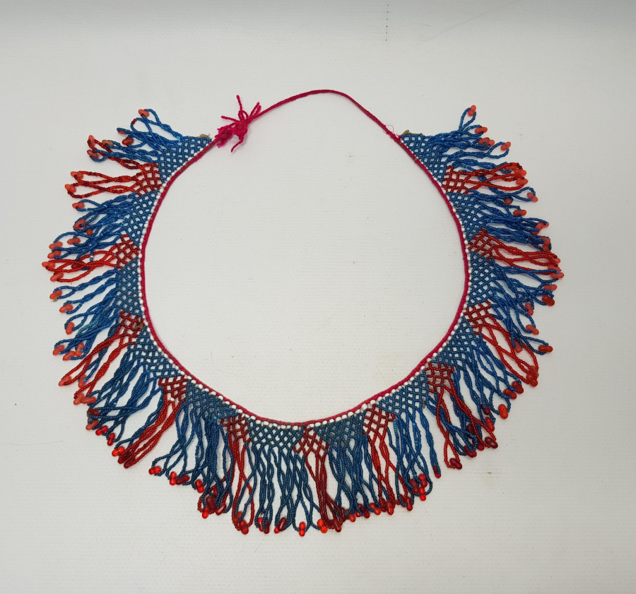 OSMANLI DÖNEMİ EGE BÖLGESİ BONCUK İŞİ KADIN GERDANLIĞI 