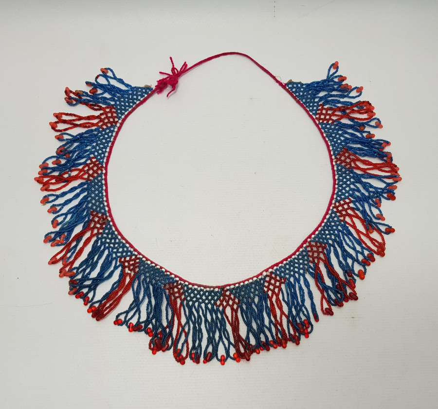 OSMANLI DÖNEMİ EGE BÖLGESİ BONCUK İŞİ KADIN GERDANLIĞI 