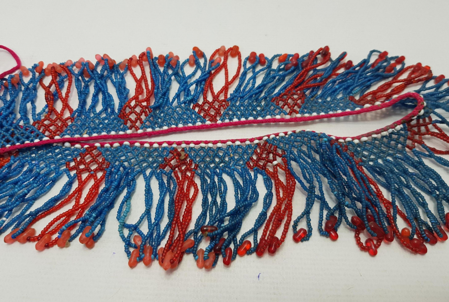 OSMANLI DÖNEMİ EGE BÖLGESİ BONCUK İŞİ KADIN GERDANLIĞI 