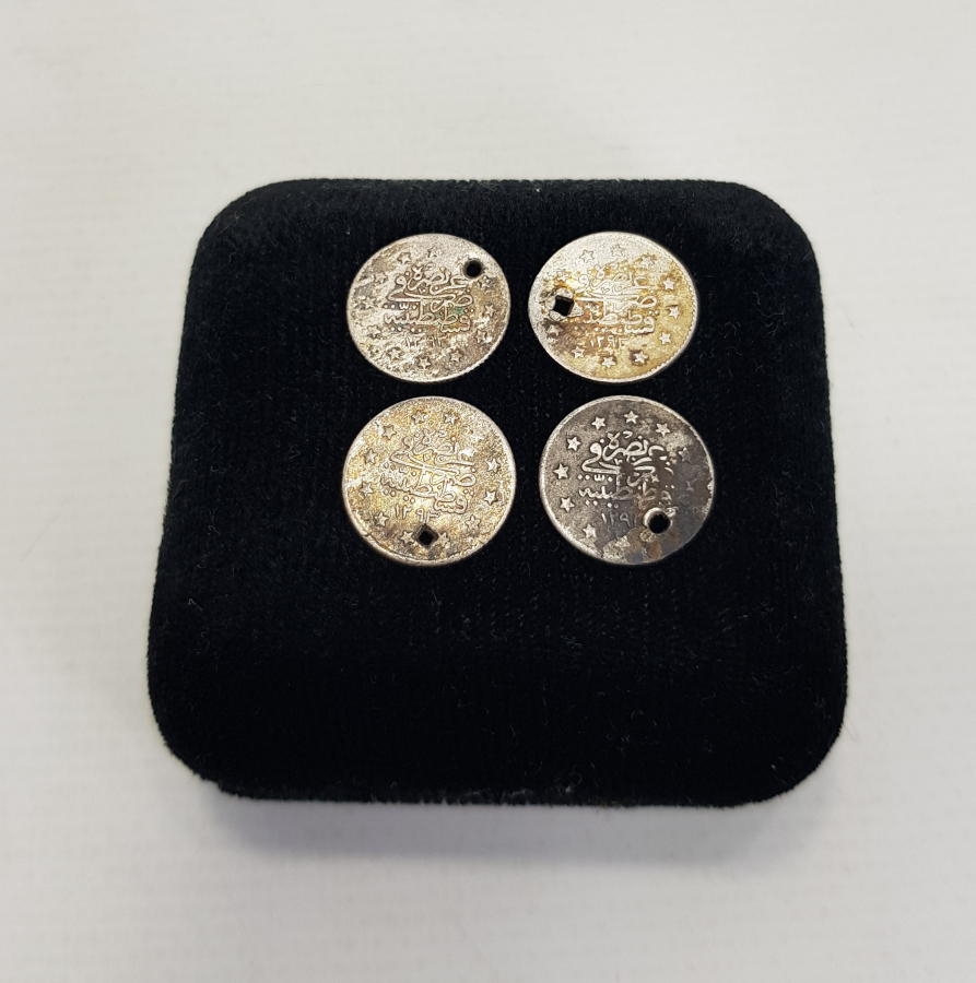 SULTAN II. ABDÜLHAMİD HAN DÖNEMİ 4 ADET GÜMÜŞ 1 KURUŞ