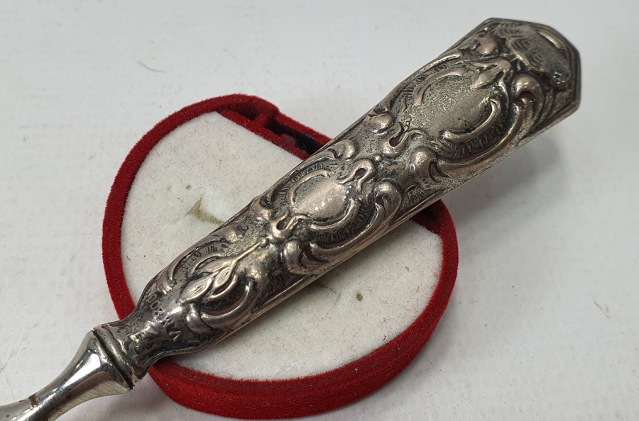 1900 BAŞLARI GÜMÜŞ SAPLI ZARF AÇACAĞI