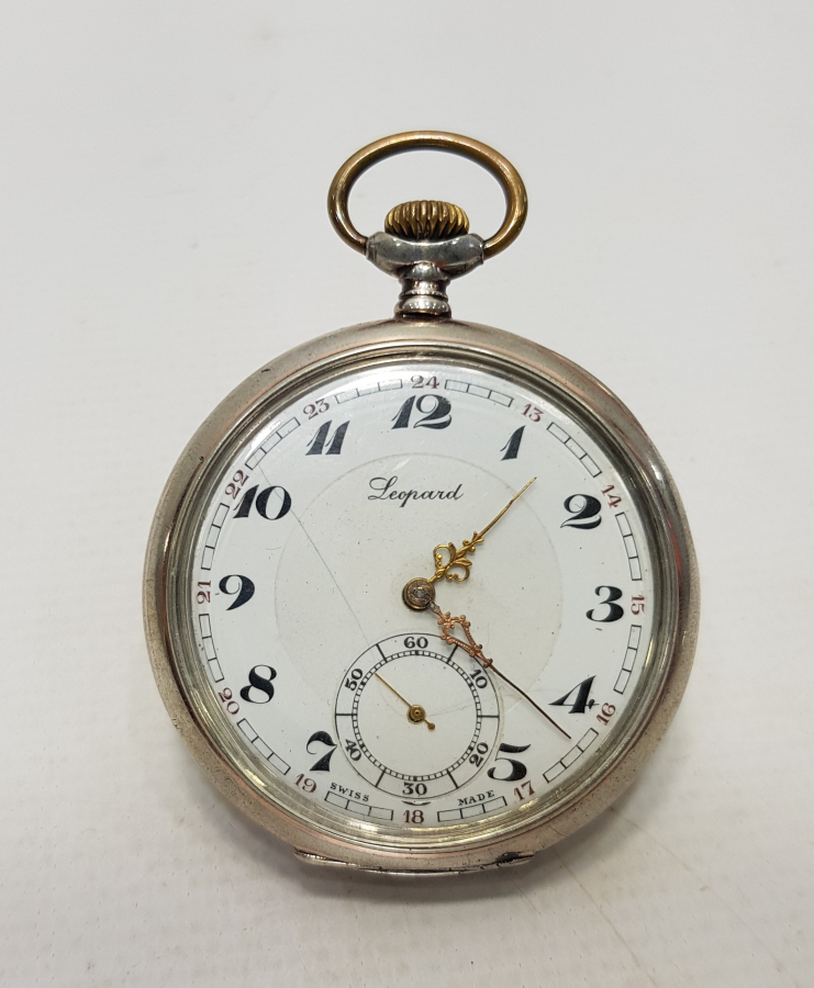 1900 TARİHLİ LEOPARD GÜMÜŞ CEP SAATİ