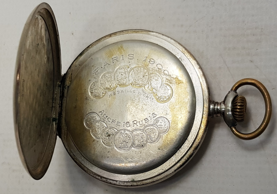 1900 TARİHLİ LEOPARD GÜMÜŞ CEP SAATİ